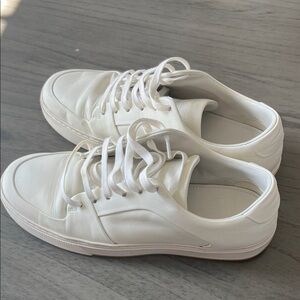Bottega Veneta Cream Leather Sneakers